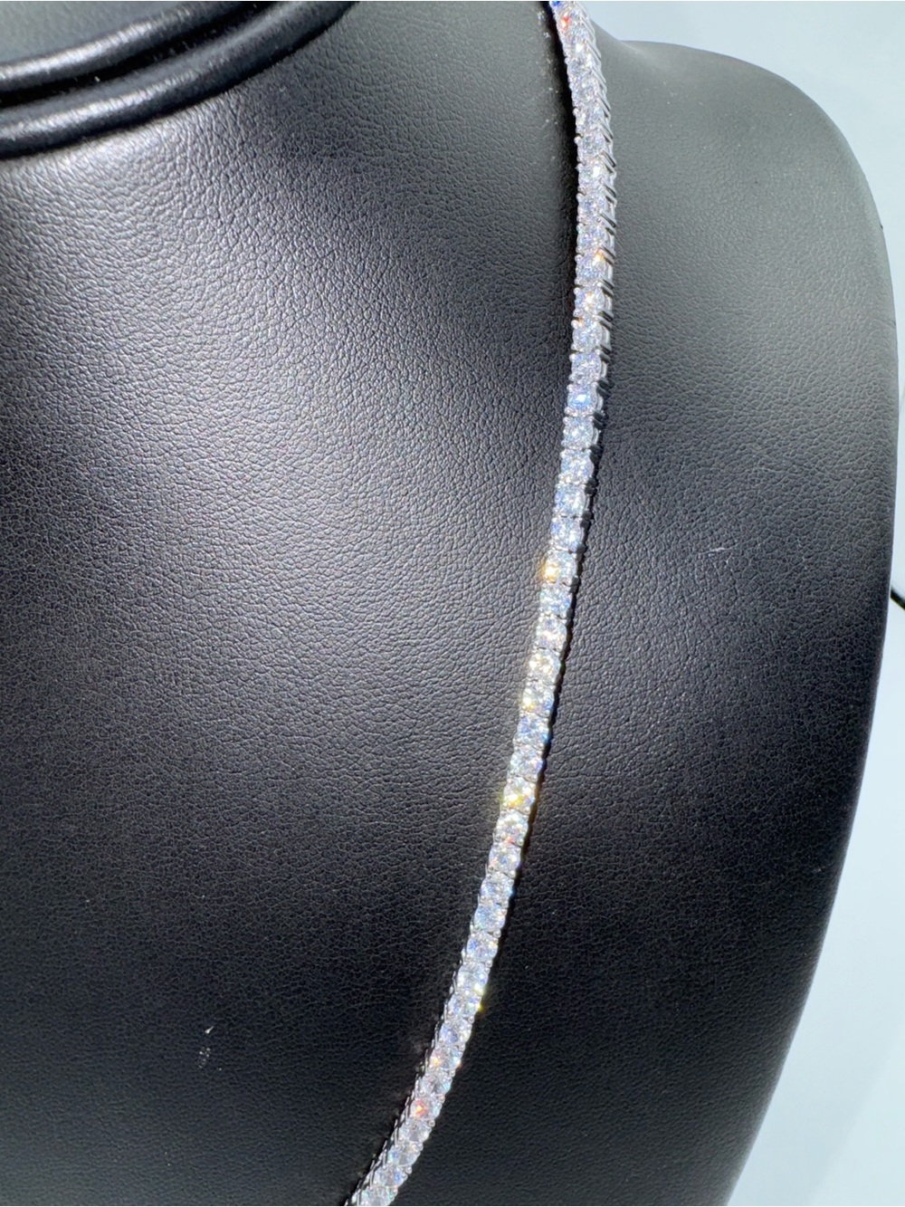 18k Tennis Necklace - Picture 7 of 10